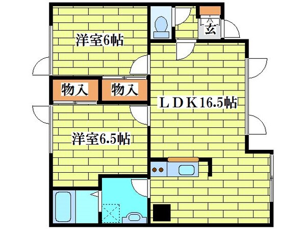 ジュネス平岡の物件間取画像